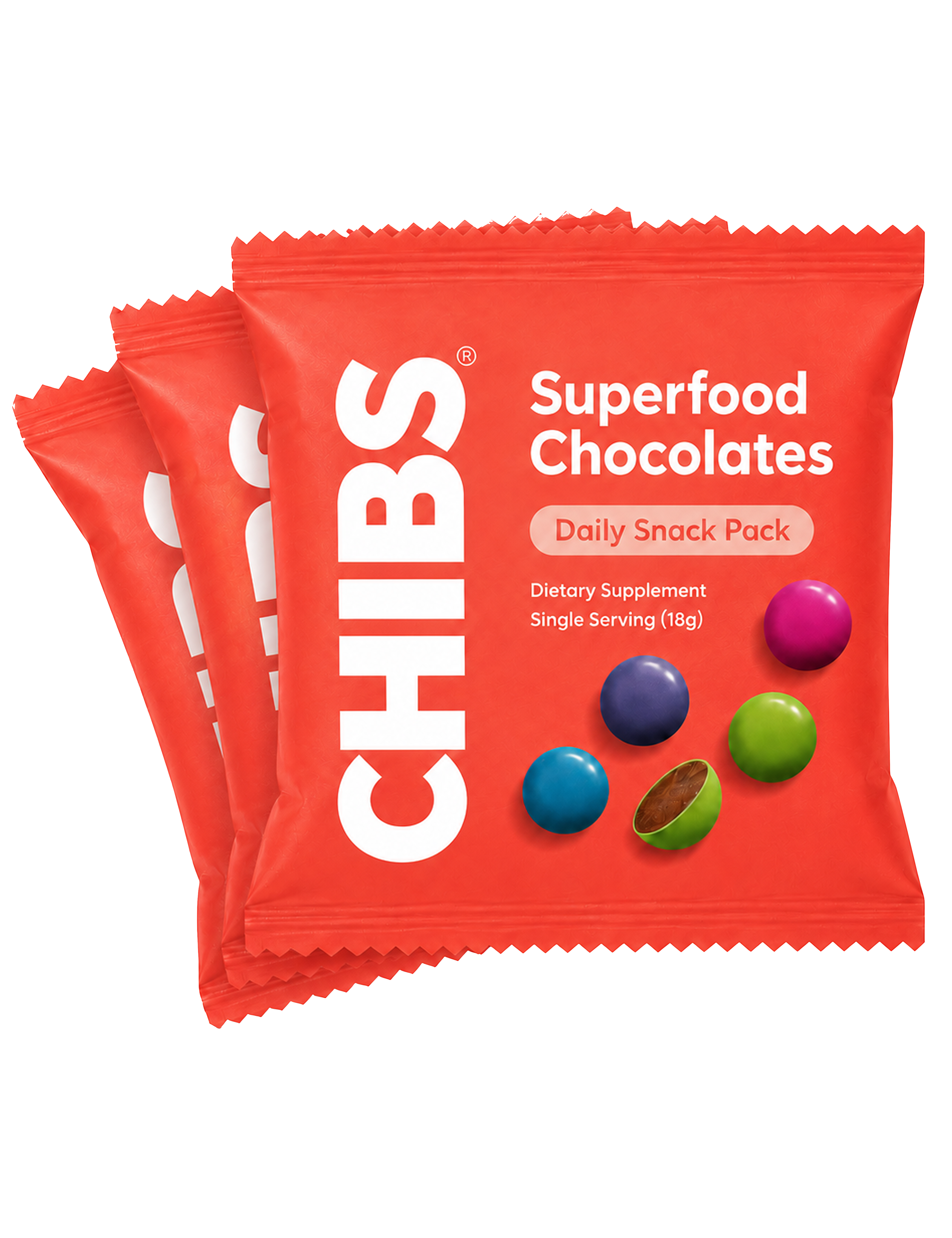 CHIBS Superfood Chocolates daily snack pack